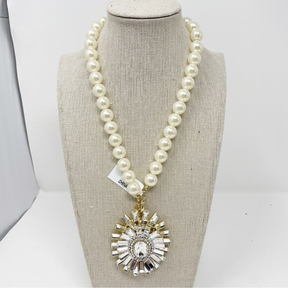 JTV Jewelry - JTV Pearl Necklace with Pendant
